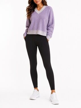 Lululemon Alpaca Merino Wool V Neck Sweater Lavender Retired Edition Size S